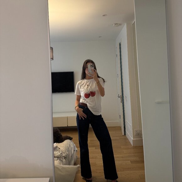 Cherry Graphic Tee – White / Size S - Picture 1 of 2